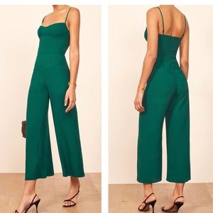 Reformation Gilda crop wide leg jumpsuit